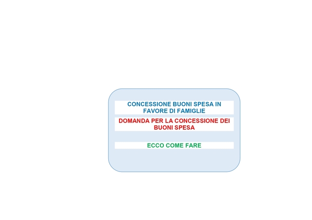 PROROGATI I TERMINI PER LA PRESENTAZIONE DELLE DOMANDE PER LA CONCESSIONE DEI BUONI SPESA  
